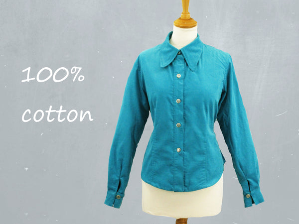 Basic babycord blouse /  babycord basic shirt