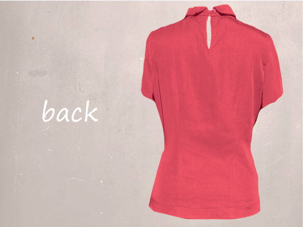 Cupro blouse met rugsluiting / Cupro blouse with back closure