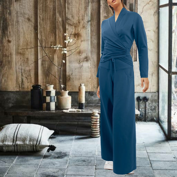 Wikkelvest van organische katoenen tricot / wrap cardigan of organic jersey