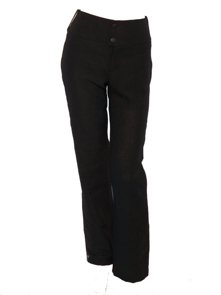 zwarte linnen broek