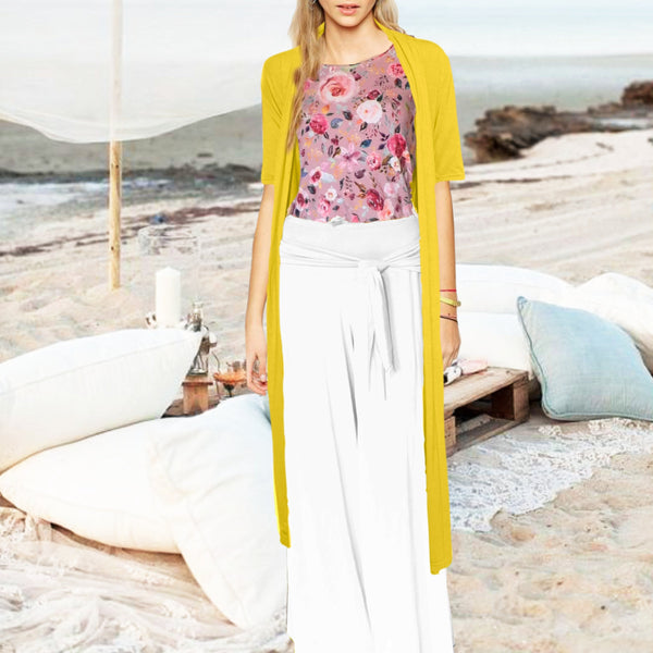 Tencel lang vest / Tencel long cardigan