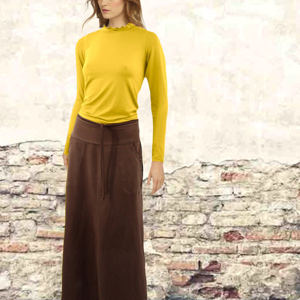 Tencel shirt turtle nek/ Tencel shirt with turtle neck