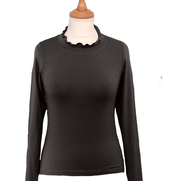 Tencel shirt turtle nek/ Tencel shirt with turtle neck