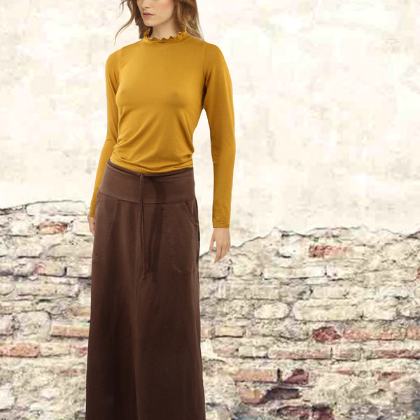 Tencel shirt turtle nek/ Tencel shirt with turtle neck
