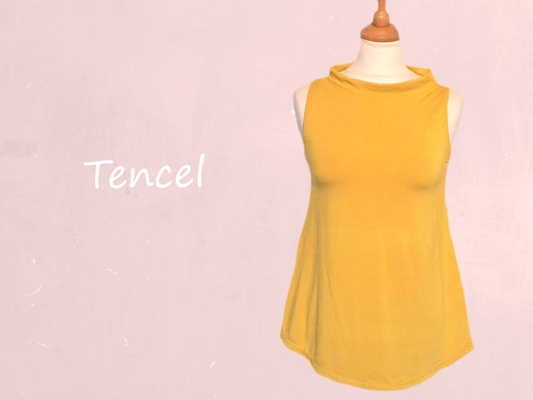 Tencel A lijn shirt met boordje/ Tencel A line shirt with collar