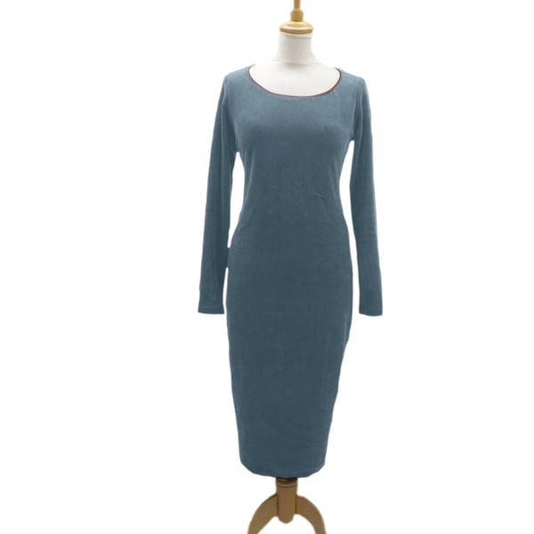 Basic velours kokerjurkje / Basic velvet pencil dress