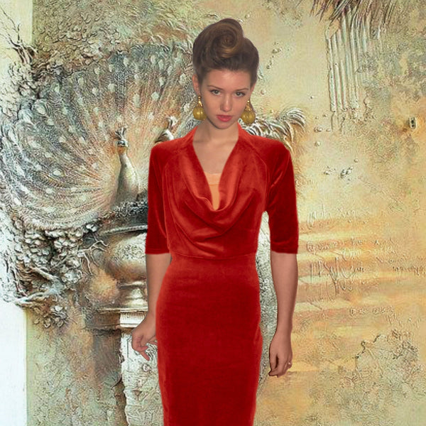 velours jurk