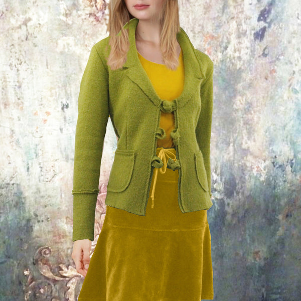 Klokrokje in soepele nicky velours / Billowing skirt in cotton velvet