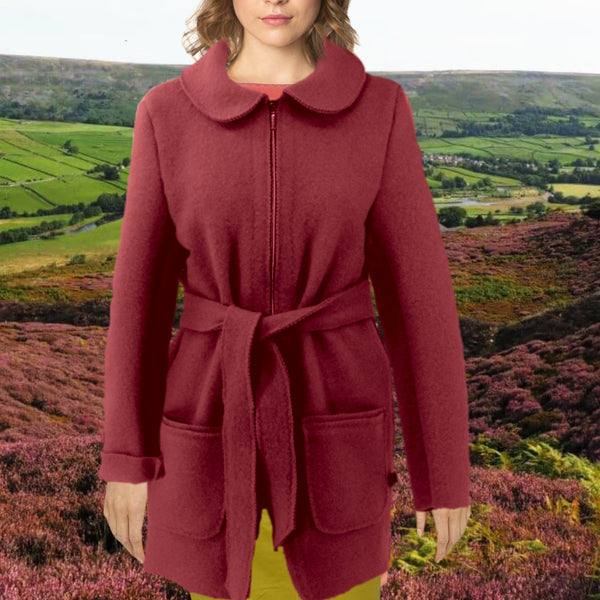 Wollen vest-jas van gekookte wol / Jacket made of boiled wool