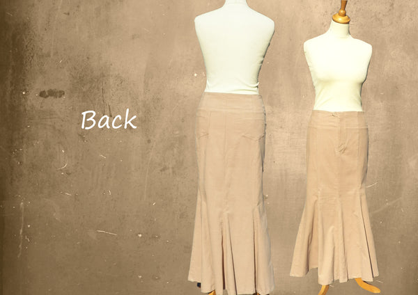 corduroy maxi rok