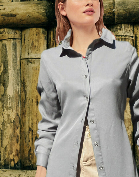 Tencel blouse dress, Tencel blouse jurkje