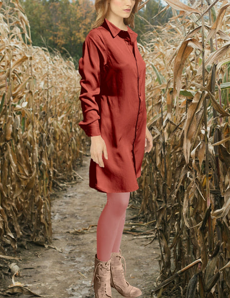 Tencel blouse dress, Tencel blouse jurkje