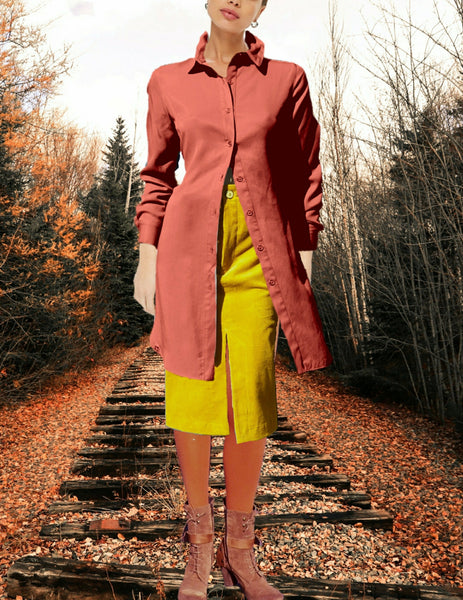 Tencel blouse dress, Tencel blouse jurkje