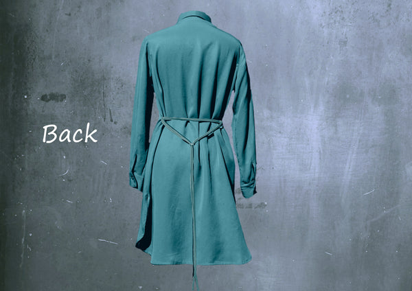 Tencel blouse dress, Tencel blouse jurkje