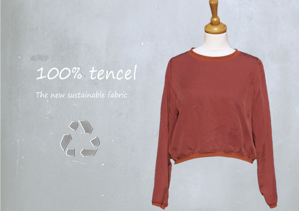 Tencel sweater blouse