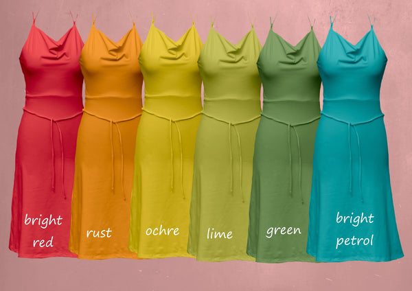 biologisch katoenen tricot zomer jurkje / organic cotton summer dress