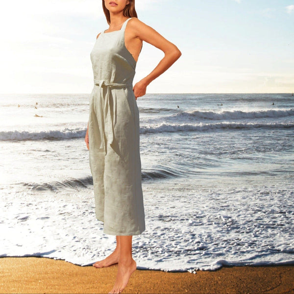 jumpsuit in linnen/ linen jumpsuit