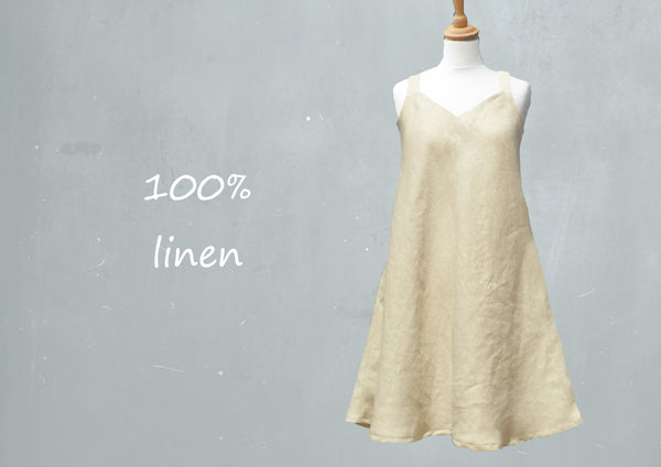 linnen A lijn zomer jurkje / summer swing dress