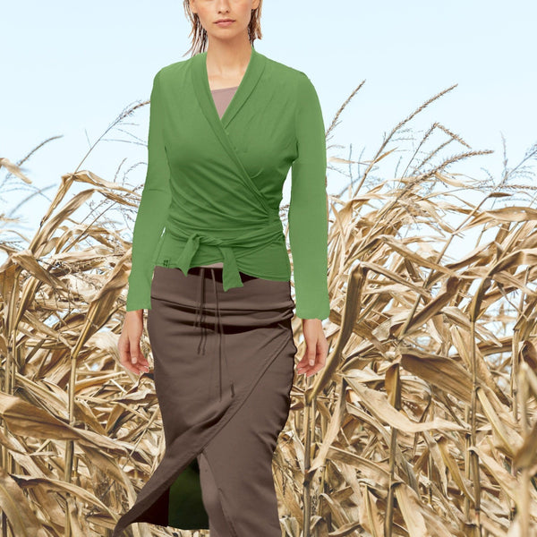 Midi koker rok in biologische katoen /midi pencil skirt in organic cotton