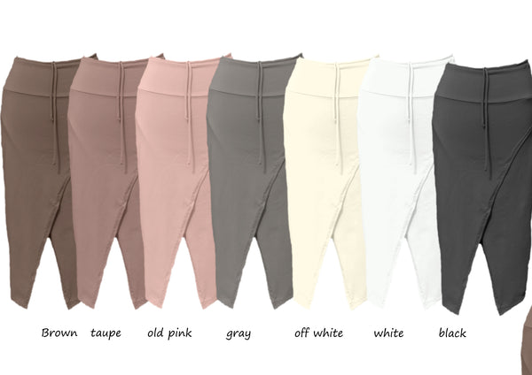 Midi koker rok in biologische katoen /midi pencil skirt in organic cotton
