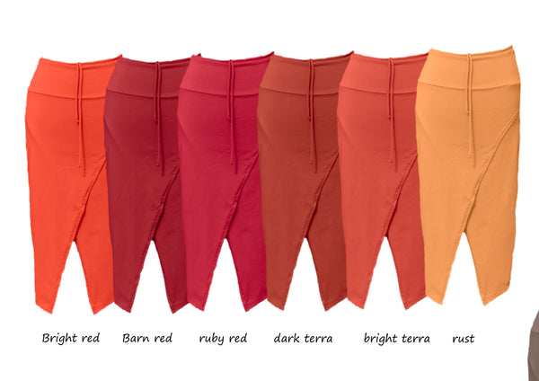 Midi koker rok in biologische katoen /midi pencil skirt in organic cotton