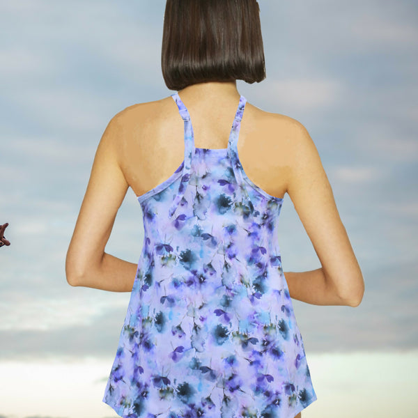 A-lijn hemd in print bio katoen / organic cotton printed A-line singlet