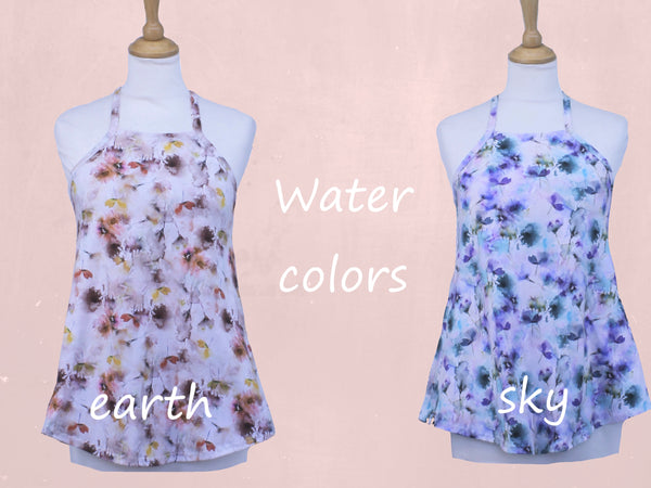 A-lijn hemd in print bio katoen / organic cotton printed A-line singlet