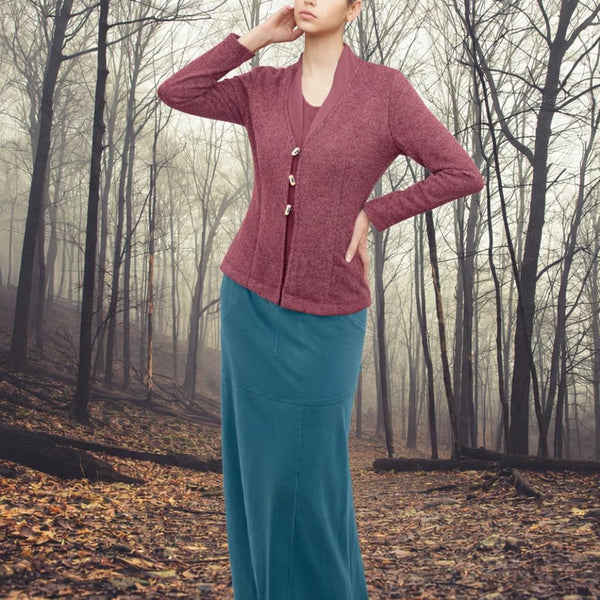 Gevoerd sportief vest-jasje in Merino wol/ lined sportive cardigan in Merino wool