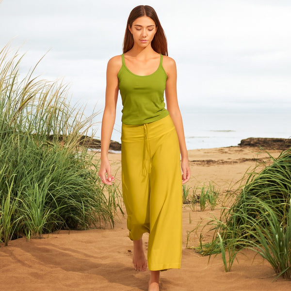 Basic palazzo broek van organische katoen/ organic cotton yoga pants