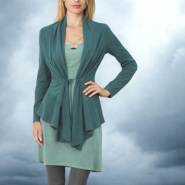 getailleerd vest van biologische katoen / tailered organic cotton cardigan