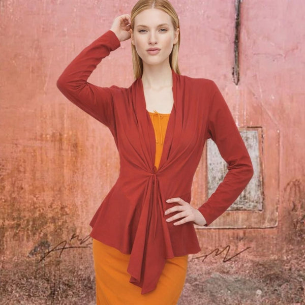 getailleerd vest van biologische katoen / tailered organic cotton cardigan