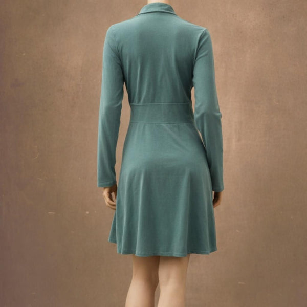 lang katoenen knoop vest  / long organic cotton cardigan