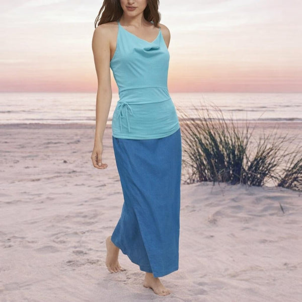 hemdje met drape hals  / camisole with draped neck
