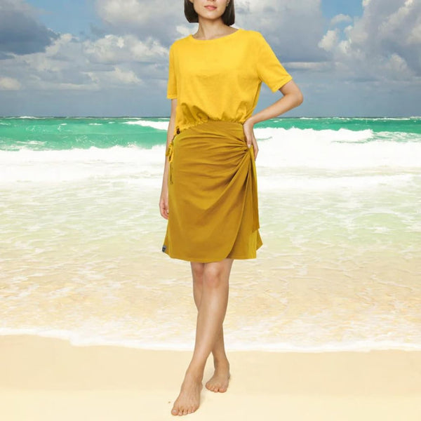 biologisch katoenen overslag rok / wrap skirt of organic cotton