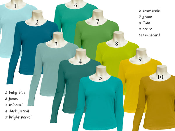 Basic shirt organische katoen (A) / Basic organic cotton T shirt (A)