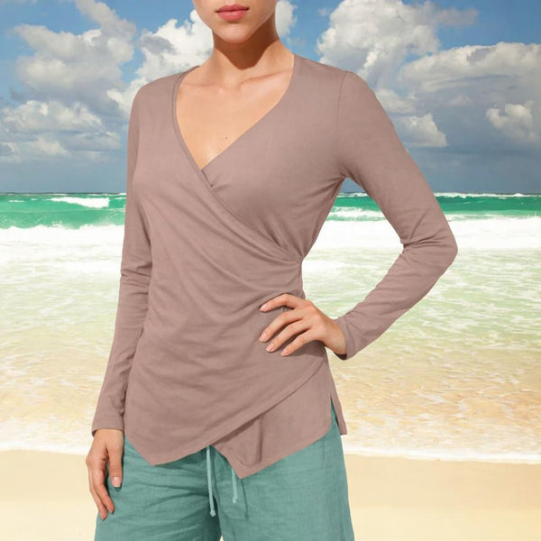 Shirt met overslag (V hals)/ Shirt with wrap (V neck)