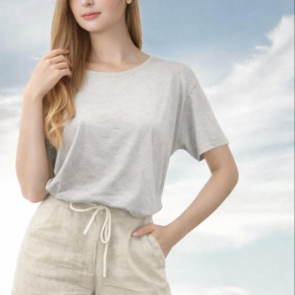 Basic T shirt in bio slubtricot / Basic T shirt in organic slub jersey