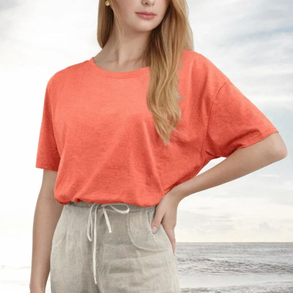Basic T shirt in bio slubtricot / Basic T shirt in organic slub jersey