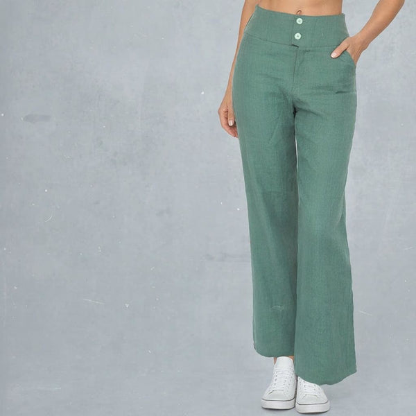 wijde linnen broek / wide linen pants