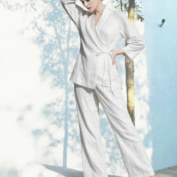 linnen broek "flared leg" / linen pants flared leg