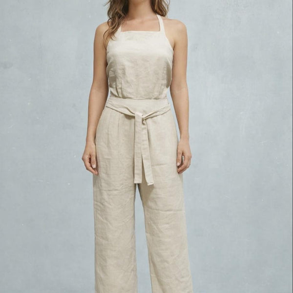 jumpsuit in linnen/ linen jumpsuit