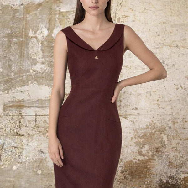 linnen retro jurkje / retro designed linen dress