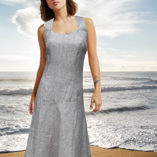 linnen maxi zomerjurk / linen summer dress