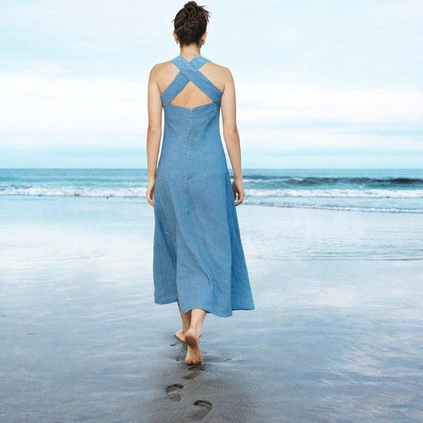 linnen maxi zomerjurk / linen summer dress