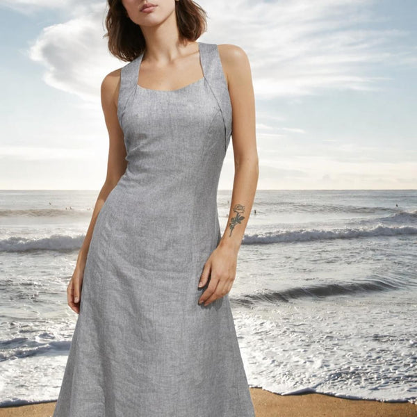 linnen maxi zomerjurk / linen summer dress