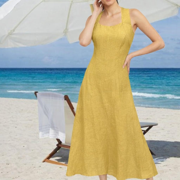 linnen maxi zomerjurk / linen summer dress