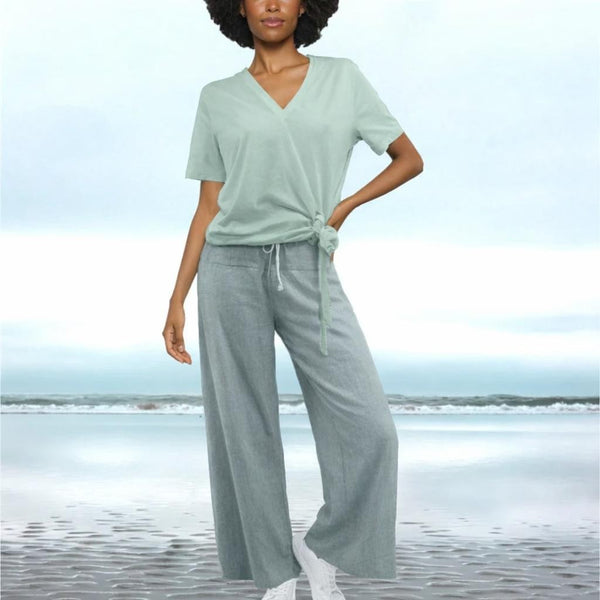 zomerbroek van linnen chambray / summer pants linen chambray