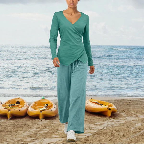 zomerbroek van linnen chambray / summer pants linen chambray