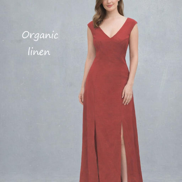 linnen maxi jurk / linen maxi dress