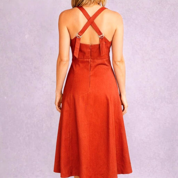 Marlene jurkje in linnen-katoen mix/  Marlene dress in linen-cotton mix